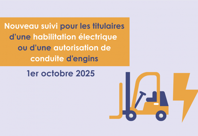 Habilitations électriques et autorisations de conduite d'engins : nouveau suivi médical - L'actualité de MIST Normandie Habilitations électriques et autorisations de conduite d'engins : nouveau suivi médical - L'actualité de MIST Normandie