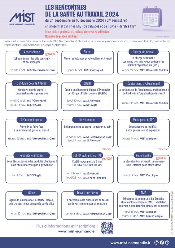 affiche RST2024 2nd semestre