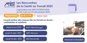 RST 2025 : Travail sur écran (présentiel) - 08/04/2025 - de 09h00 à  11h00 - MIST Villers Bocage