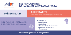 RST 2026 : La sédentarité (présentiel) - 29/09/2026 de 09h30 à 11h30 - MIST Argentan - Évènements de MIST Normandie RST 2026 : La sédentarité (présentiel) - 29/09/2026 de 09h30 à 11h30 - MIST Argentan - Évènements de MIST Normandie